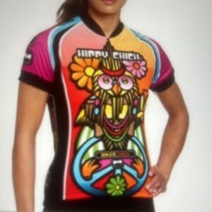 Hippy Chick World Jersey Womens Cycling Jersey Size M